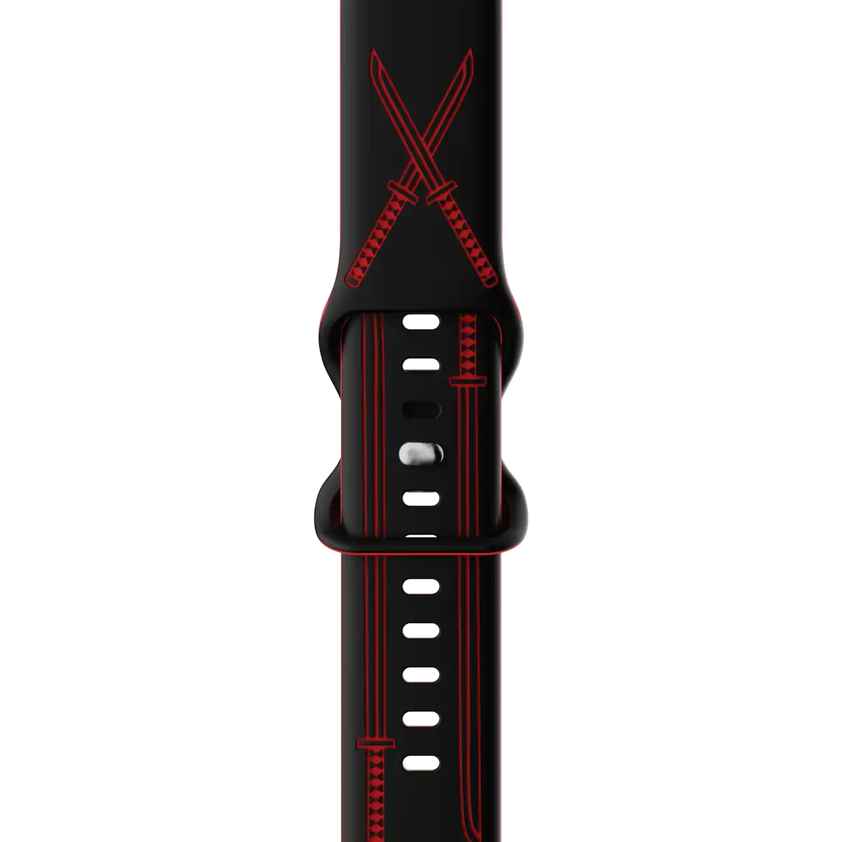 Deadpool Silicone Sport Apple Watch Band - Deadpool's Crimson Blades