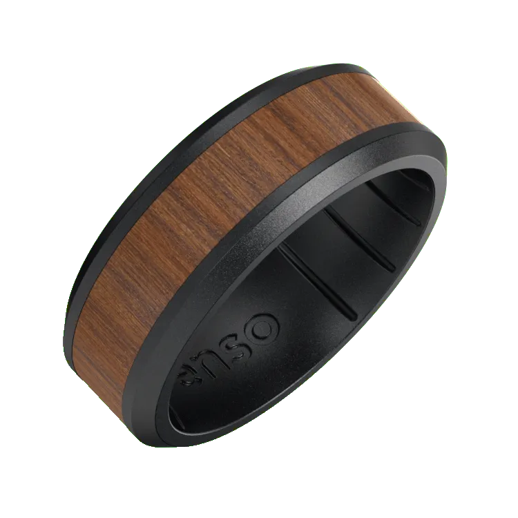Axis Hybrid Ring - Brilliant Black & Wood