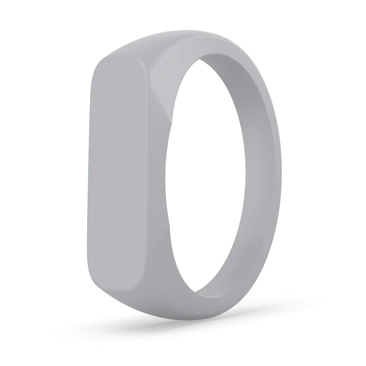 Bar Signet Ring - Silver Lilac