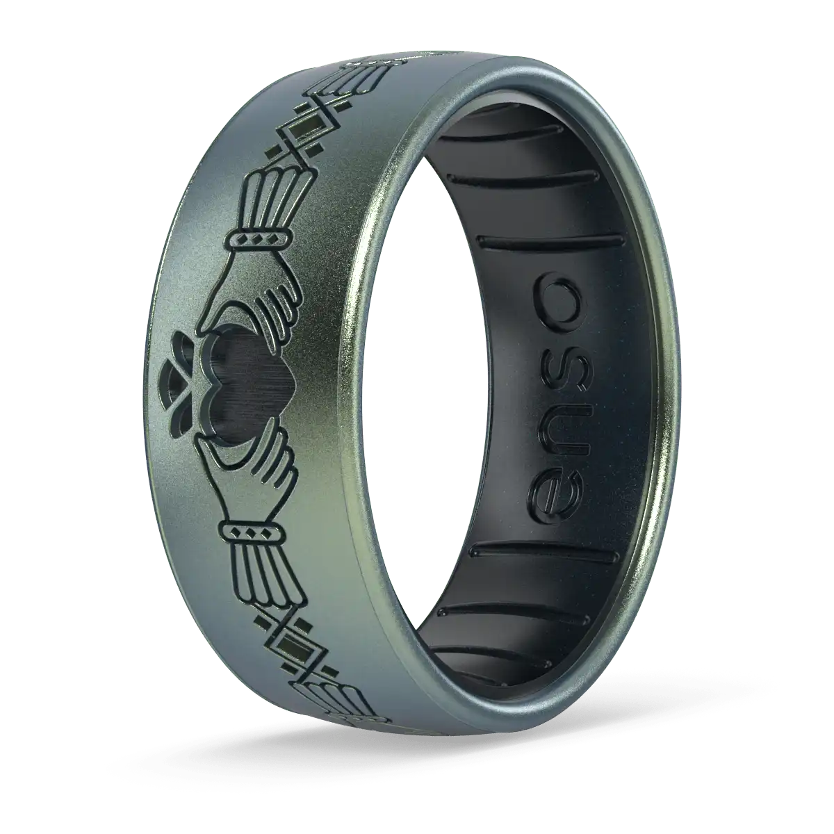Claddagh Ring - Volcanic Ash