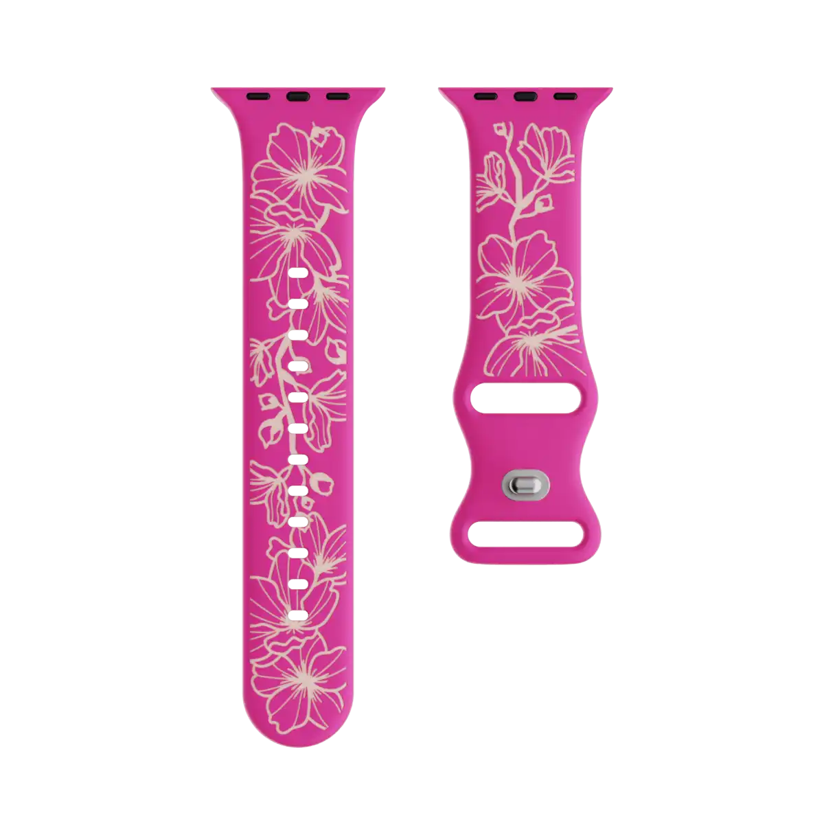 Silicone Sport Apple Watch Band - Blossoming Cherry