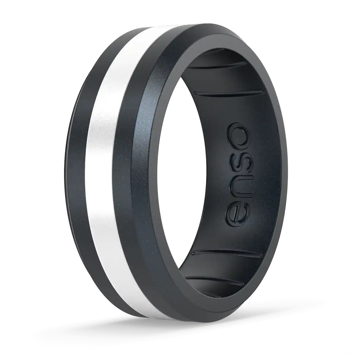 Axis Cancer Awareness Ring - Black Pearl & Pearl