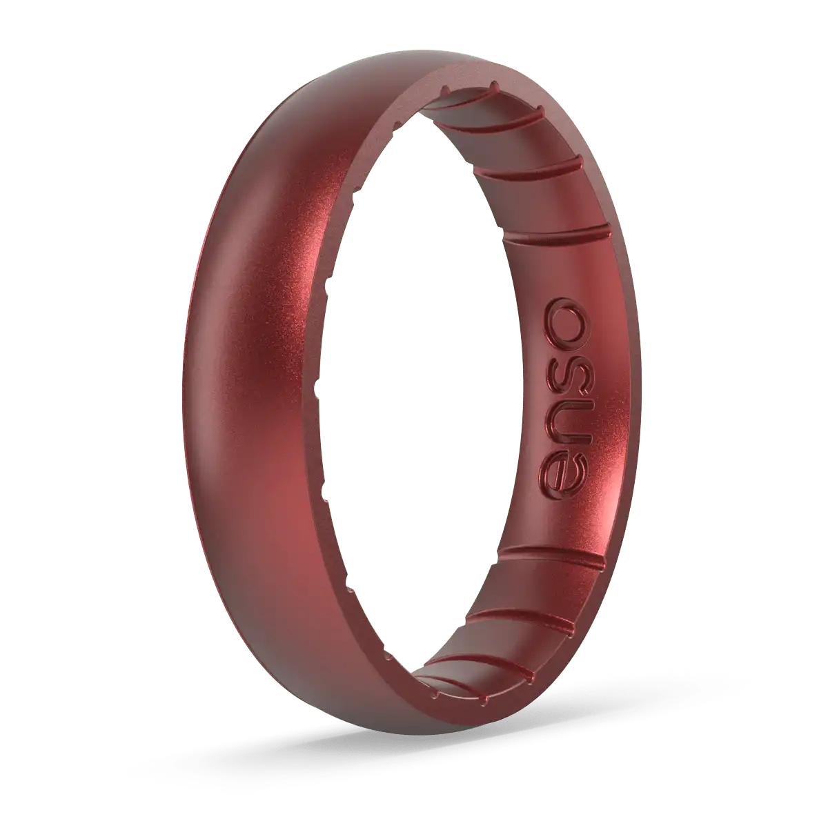 Thin Birthstone Ring - Garnet