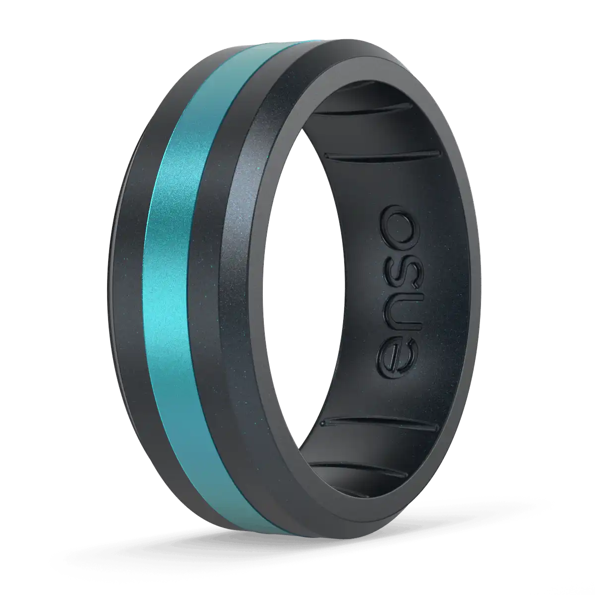 Axis Cancer Awareness Ring  - Black Pearl & Peacock Quartz