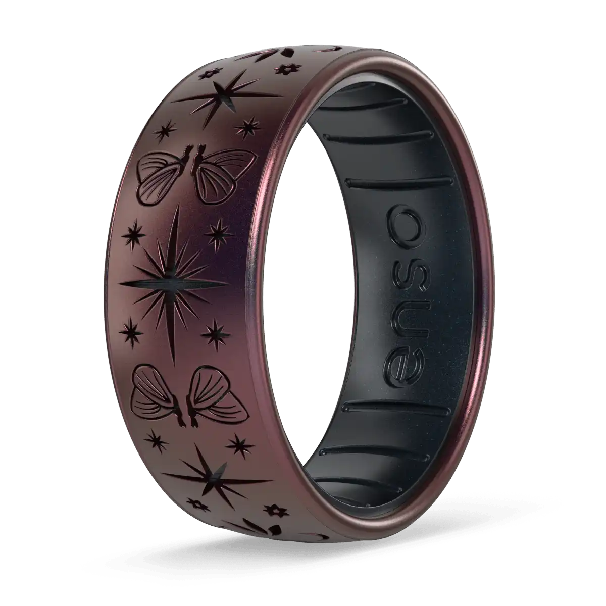 Mystic Moths Ring - Velvet Nightfall