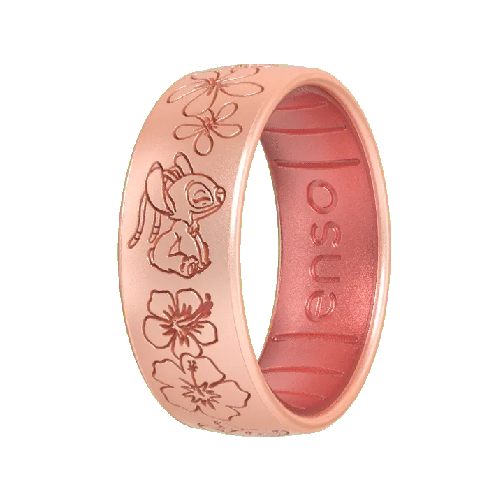 Angel Kiss Lilo & Stitch Disney Ring - Rose Gold