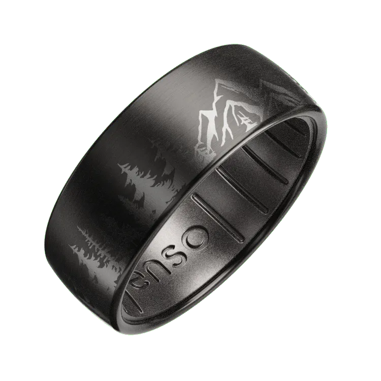 Peak Metal Hybrid Ring - Black Zirconium & Platinum